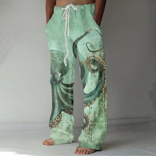 Pantalones Casuales Talla Grande Pierna Ancha para Hombre - Image 6