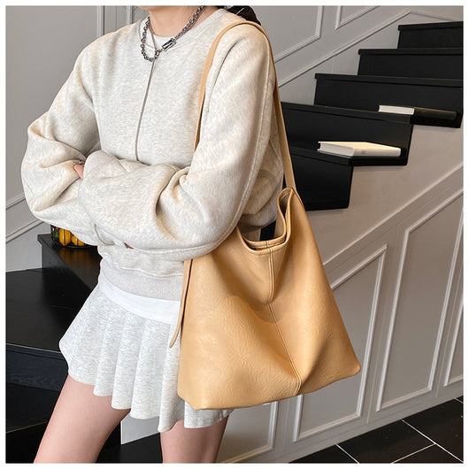 Bolso Tote de Hombro Leisure con Gran Capacidad y Textura - Image 23