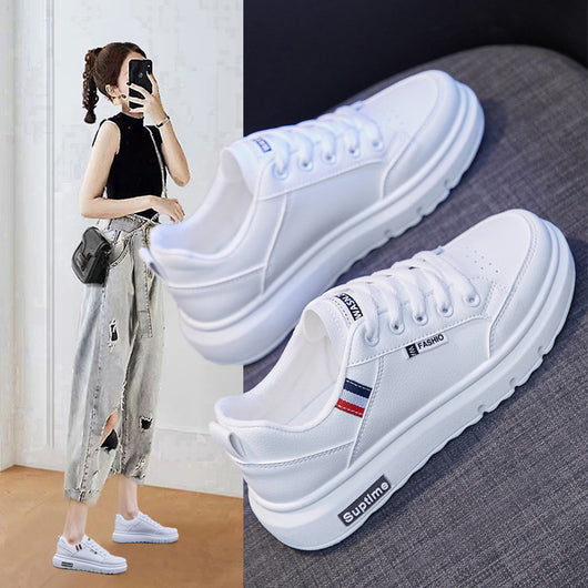 Zapatillas Blancas Deportivas Coreanas Versátiles para Mujer - Image 14