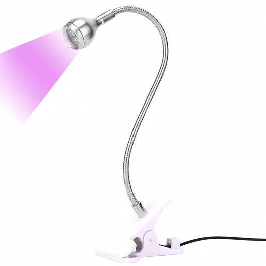 Lámpara UV de Cuello Flexible con Pinza para Uñas de Gel y Pegamento - Image 12
