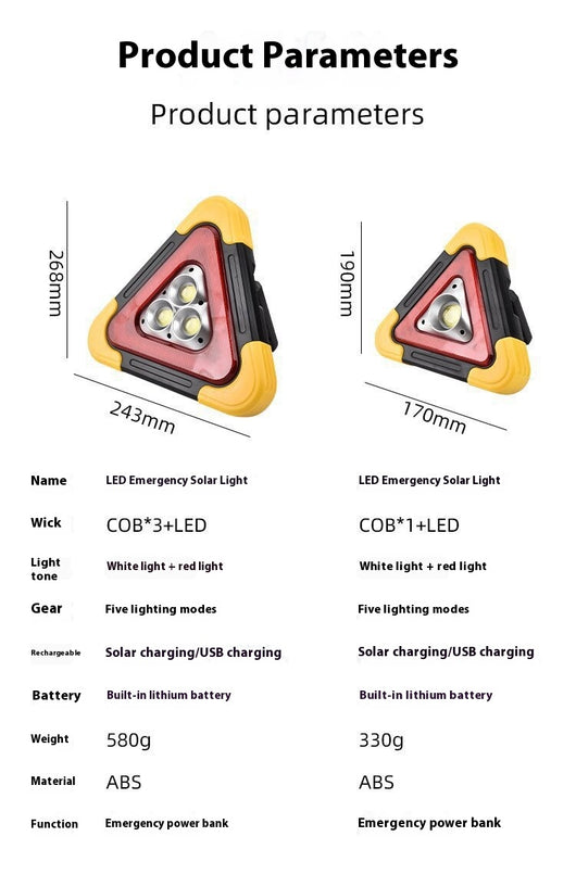 Triángulo de Seguridad Vehicular con Luz LED - Image 7