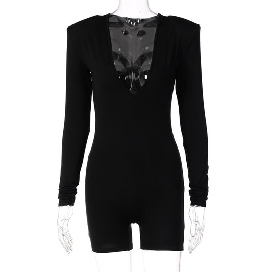 Leggings Slim Fit Cuello en V Manga Larga - Image 2