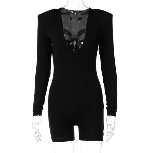Leggings Slim Fit Cuello en V Manga Larga - Image 2