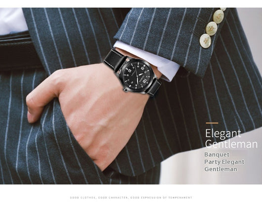 Reloj Mecánico Automático Retro Cuero Genuino Estilo Ejecutivo - Image 18
