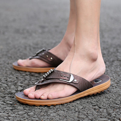 Sandalias Planas para Hombre - Chanclas de Playa Cómodas - Image 2