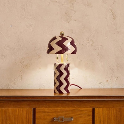 Lámpara de Mesa Rayada para Sala, Oficina y Dormitorio - Image 7