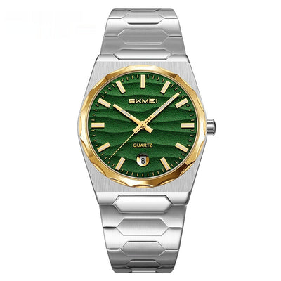 Reloj para Hombre con Banda de Acero y Función Calendario - Image 7