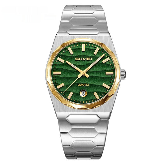 Reloj para Hombre con Banda de Acero y Función Calendario - Image 7