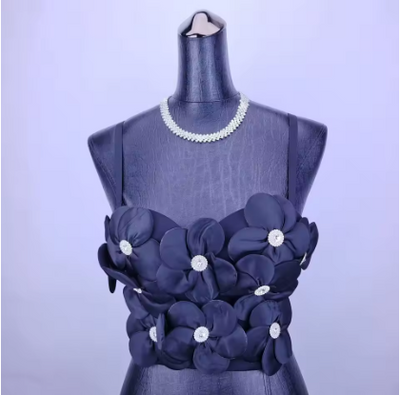 Top Bandeau Floral con Brillantes Dopamina - Image 10