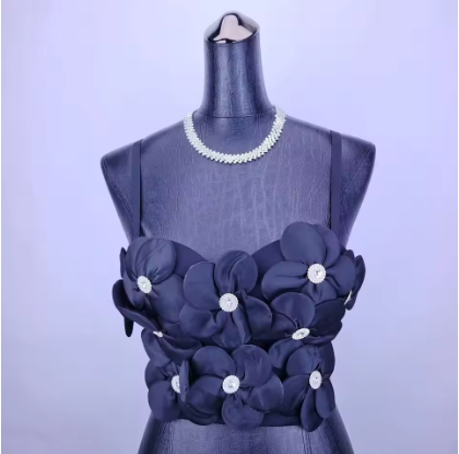 Top Bandeau Floral con Brillantes Dopamina - Image 10