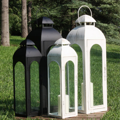 Linterna Portátil de Vidrio y Hierro para Exterior - Farol Resistente al Viento - Image 9