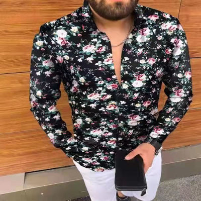 Camisa Casual Entallada de Manga Larga para Hombre - Image 26