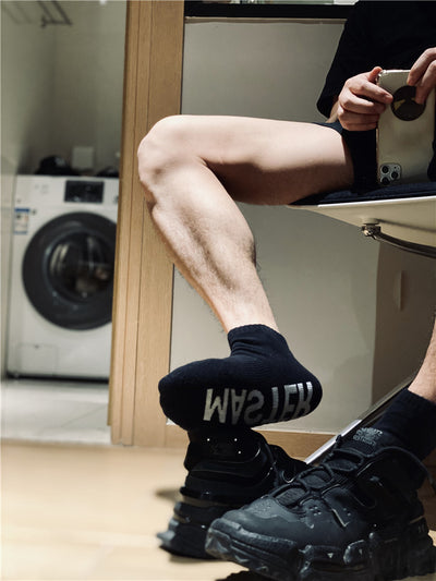 Calcetines de Lana para Hombre con Letras Deportivas - Image 18