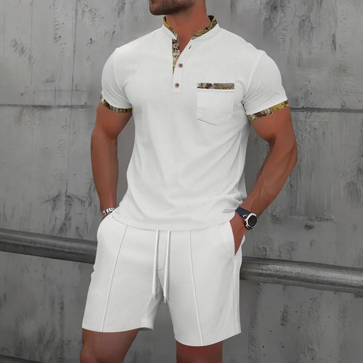 Polo Ejecutivo Textura Waffle con Cierre y Cuello Clásico - Image 3