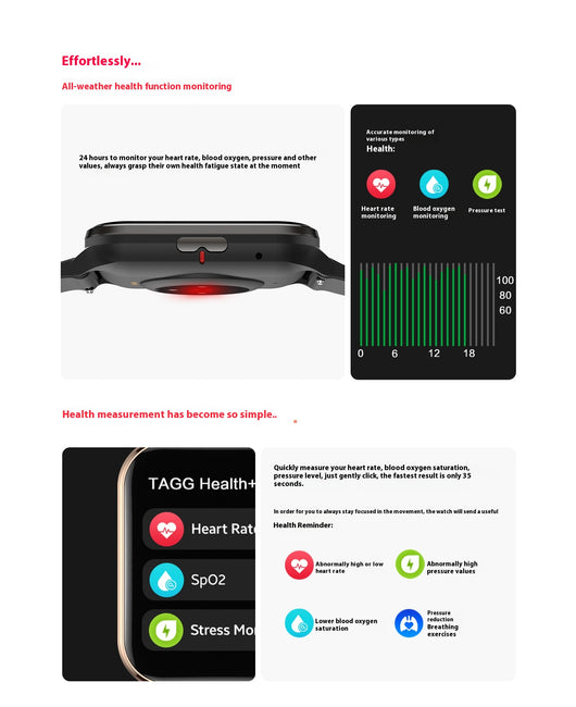 Reloj Inteligente Ultrafino con Llamadas Bluetooth y Monitor de Oxígeno - Image 17