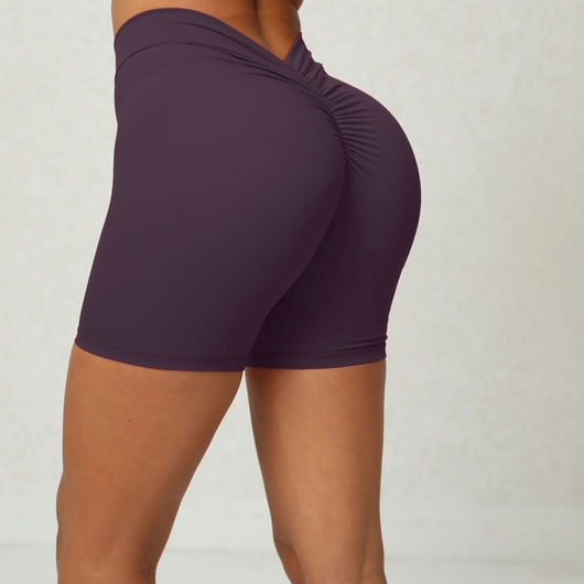 Shorts de Yoga Ajustados con Espalda Descubierta en V - Image 17