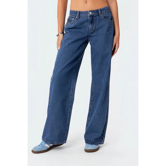 Jeans de Cintura Alta y Pierna Ancha Efecto Limpiador - Image 7
