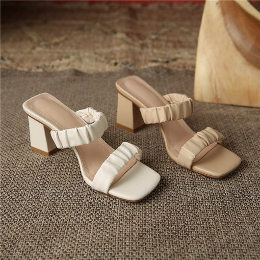 Sandalias Cómodas de Punta Cuadrada para Mujer - Diseño Veraniego - Image 13