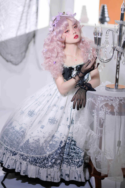 Vestido Lolita Gótico Japonés JSK - Estilo Halloween Parque de Diversiones Oscuro - Image 8