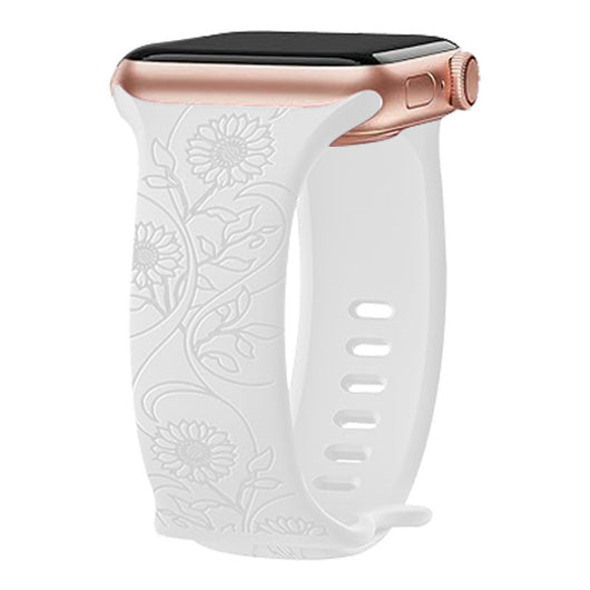 Correa de Reloj Silicona con Girasol Grabado en Relieve - Image 15