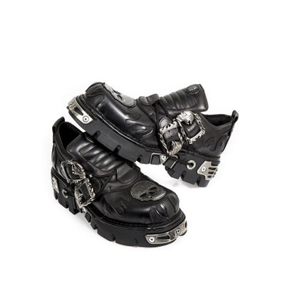 Zapatos Punk de Cuero con Suela Gruesa y Detalles Metálicos - Image 8