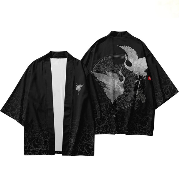 Kimono de Protección Solar Estilo Tradicional - Cardigan de Tres Cuartos