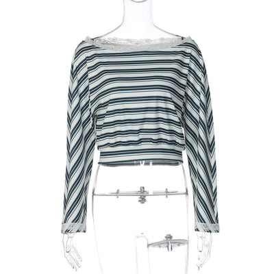 Blusa Tejida con Detalles de Encaje para Mujer - Image 12