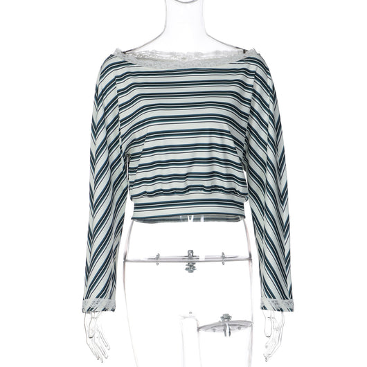 Blusa Tejida con Detalles de Encaje para Mujer - Image 12