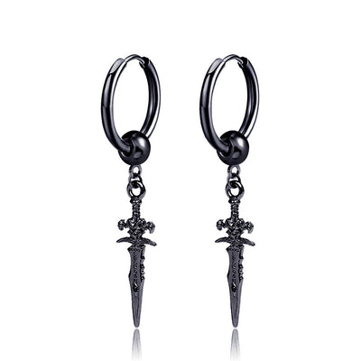 Aretes Vintage Personalizados para Hombre con Diseño de Flecha - Image 5