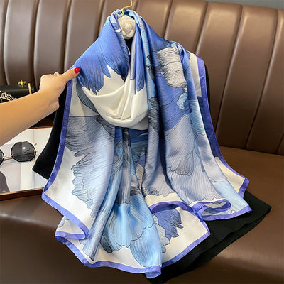 Pañuelo de Seda Estampado para Mujer - Foulard Protector Solar - Image 2