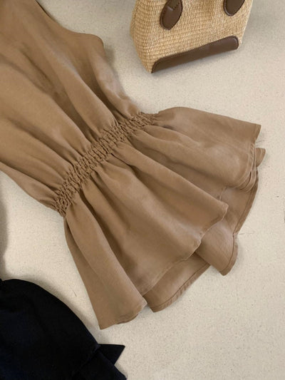 Conjunto Verano Elegante: Blusa sin Mangas Ceñida con Cordones y Pantalón Ancho de Cintura Alta - Image 8