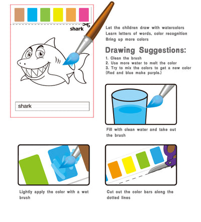Papel para Colorear y Pintar Acuarela - Bloc de Dibujo Infantil - Image 15