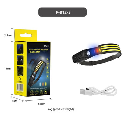 Linterna Frontal LED con Sensor de Movimiento y Carga USB-C - Image 7