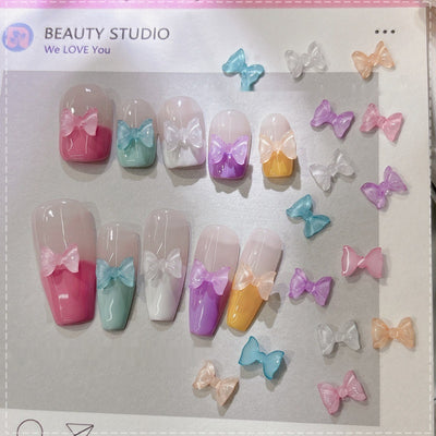 Set de 50 Moños de Resina Transparente para Diseño de Uñas - Image 4