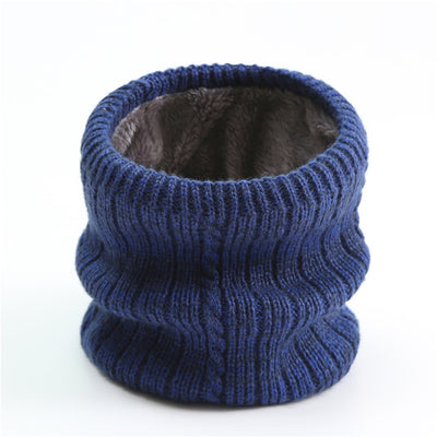 Bufanda Tejida de Rayas Anchas con Forro Polar para Hombre - Image 16