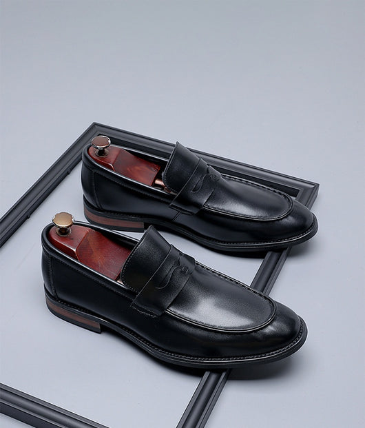 Zapatos de Cuero Minimalistas Estilo Británico para Hombre - Casuales y Formales - Image 9