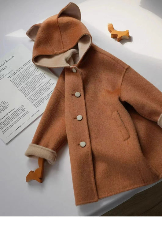 Abrigo de Lana Infantil Zorro Adorable - Largo Grueso y Cálido - Image 31