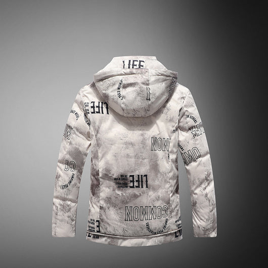 Chaqueta de Invierno para Hombre con Patrón de Terciopelo - Image 4