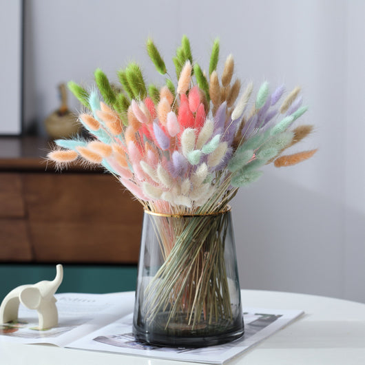 Ramo de Flores Secas con Pasto Cola de Conejo - Decoración Natural