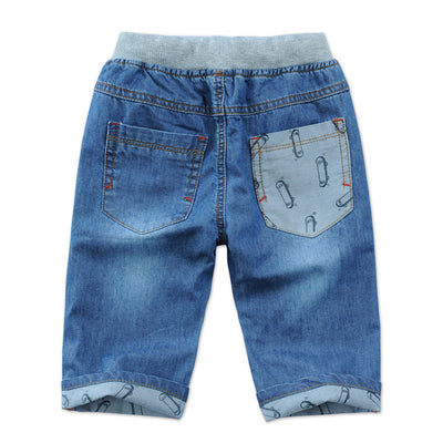 Pantalones Capri Denim Casuales para Niños - Versátiles y Cómodos - Image 3