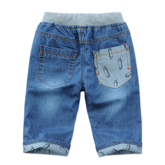 Pantalones Capri Denim Casuales para Niños - Versátiles y Cómodos - Image 3