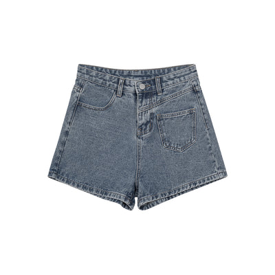 Shorts de Mezclilla Retro Versátiles con Bolsillos Laterales - Image 3