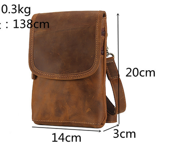 Bolso Bandolera de Cuero para Hombre - Image 6