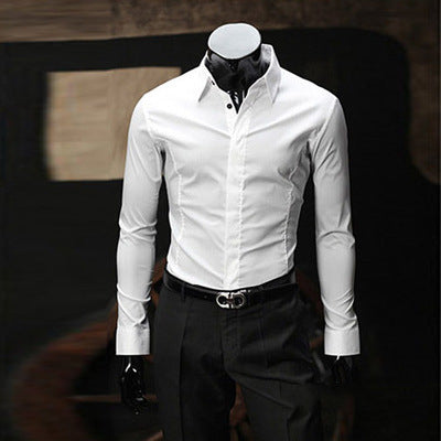 Camisa Ejecutiva Slim Fit de Manga Larga para Hombre - Image 7