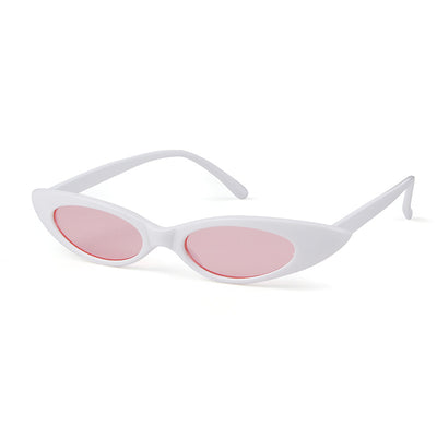 Clear frame cat eye sunglasses with bright yellow lenses, suitable for fashion wear and sun protection. - Image 13