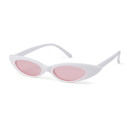 Clear frame cat eye sunglasses with bright yellow lenses, suitable for fashion wear and sun protection. - Image 13