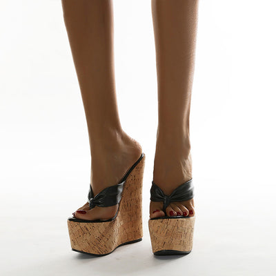 Sandalias Tipo Flip Flop con Tacón Alto de 16 cm para Mujer