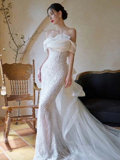 Vestido Fishtail Ajustado en Encaje Premium - Image 11