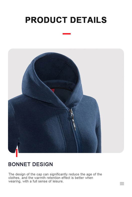 Chaqueta Polar Larga con Capucha - Image 11