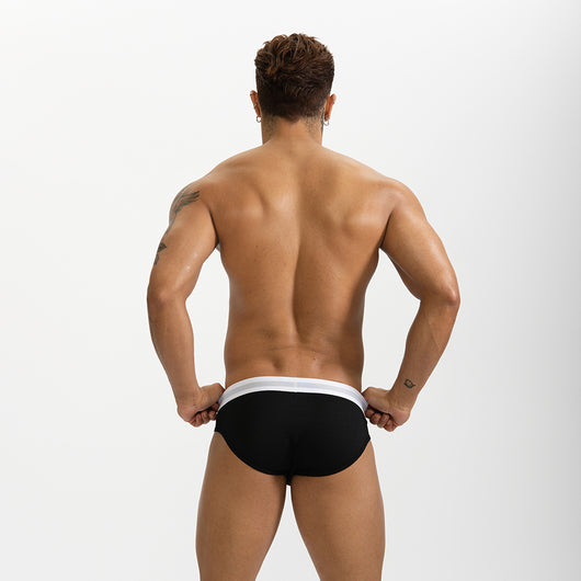 Calzoncillos Triangle de Hombre en Colores Sólidos con Costura de Hilo - Image 3